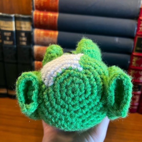 The Happy Frog Stuffed Animal Plushie Hand Crocheted! - Picture 6 of 11